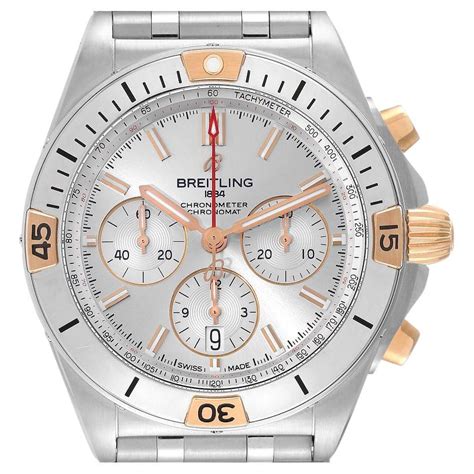 breitling herrenuhr silber